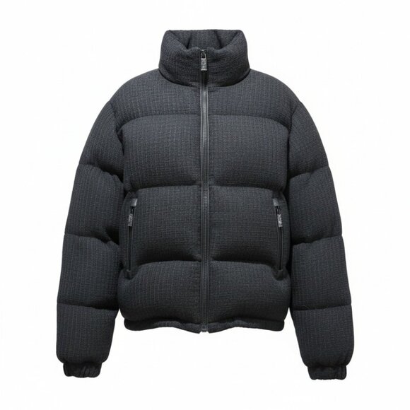 The Kooples Jackets & Blazers - The Kooples Rosella Strand Black Puffer Coat | Tweed Women’s Quilted Jacket  S